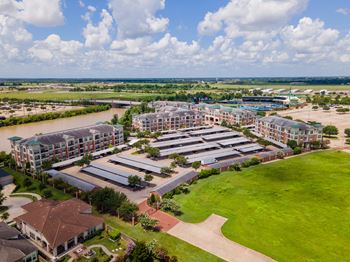 Aerial view of community